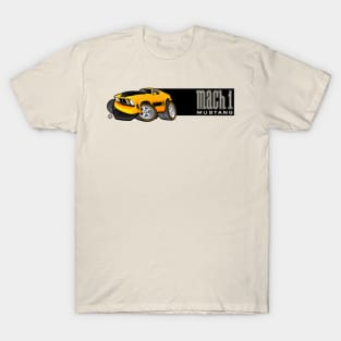 Mach 1 Yellow with Black Stripe T-Shirt